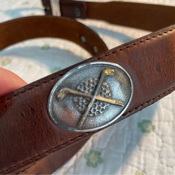 Vintage Leather Sentry Handmade Classic Golf Clubs Belt Medium - Picture 6 of 7